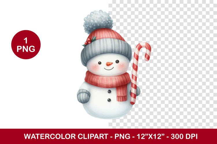 Cute Snowman Clipart Image 5