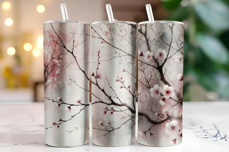 Flowers Tumbler Wrap | Sublimation | Tumblers