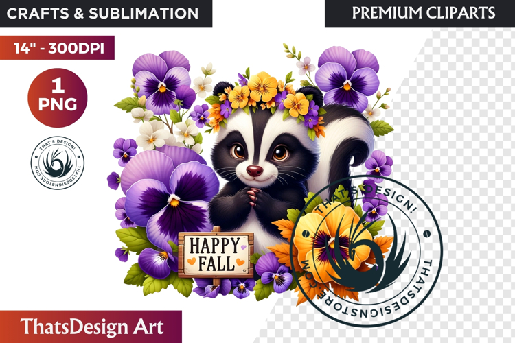 Autumn Cute animals with sign clipart Pumpkin thanksgiving