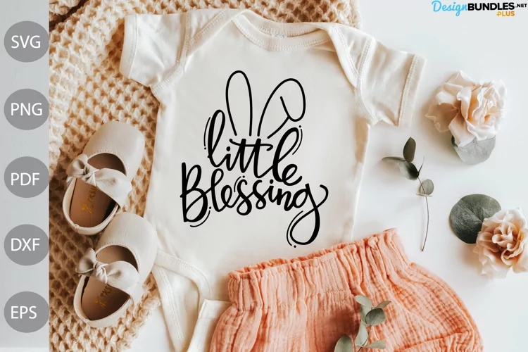 Little Blessing SVG Cut Files/ BABY Shirt SVG Design