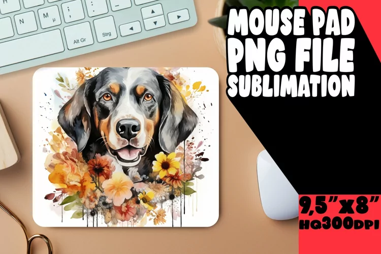 Whimsical Spring Blossom Mouse Pad