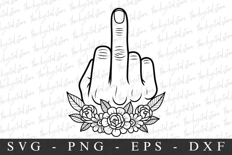 Middle Finger Svg Image 16