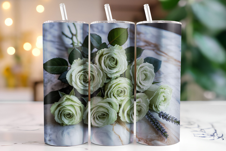 Flowers Tumbler Wrap | Sublimation | Tumblers