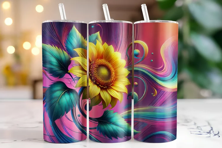 Sunflowers Tumbler Wrap | Sublimation | Tumblers