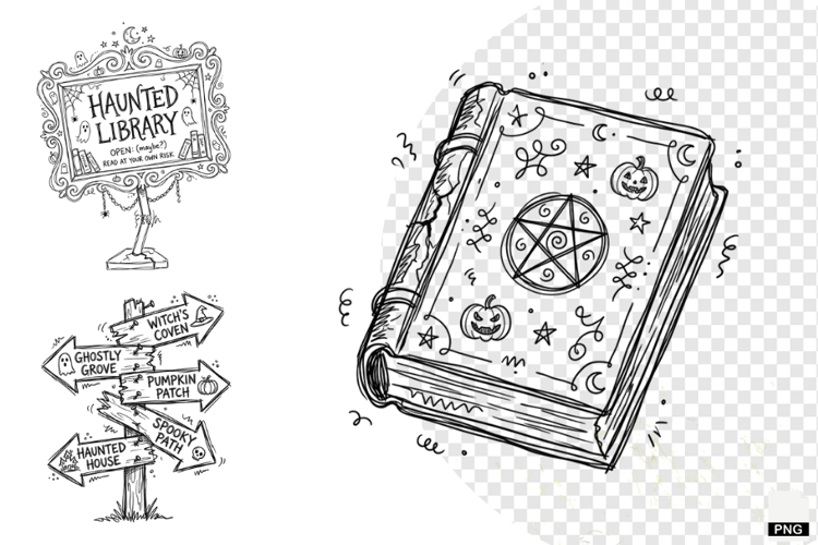 Doodle Halloween Clipart