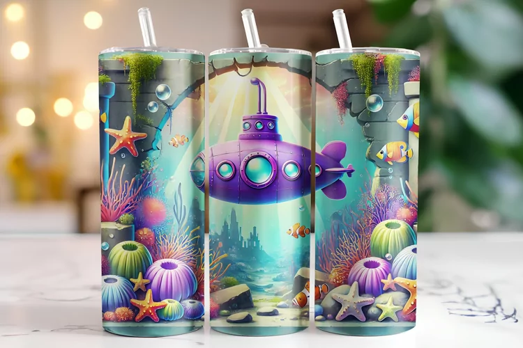 Submarine Tumbler Wrap | Sublimation | Tumblers