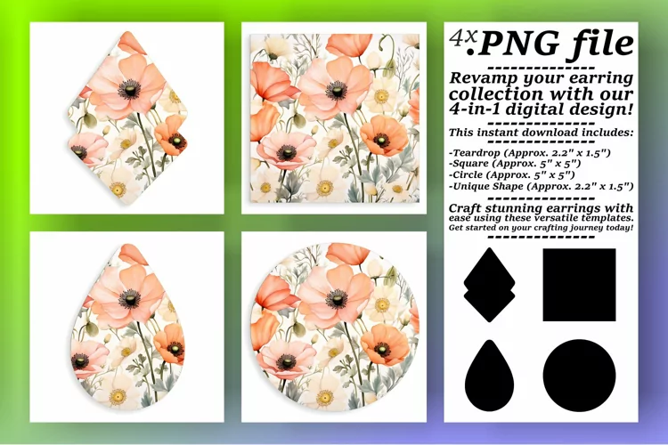 Teardrop Treasures: Boho Flower Earring Collection