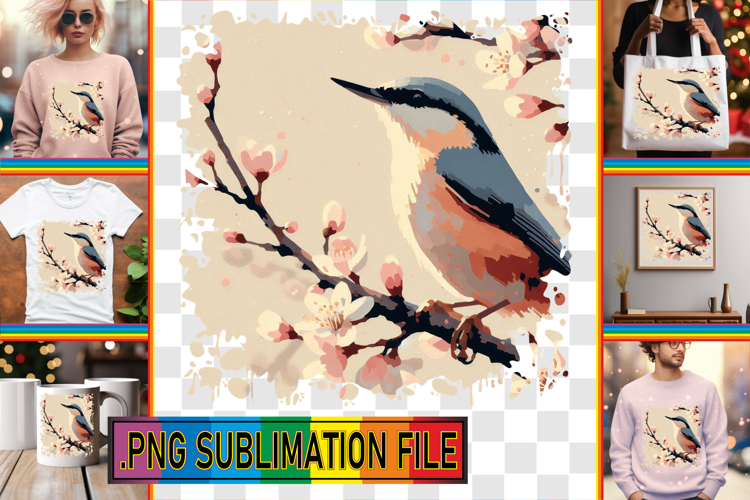 Playful TSHIRT Gift Ideas PNG, Birds