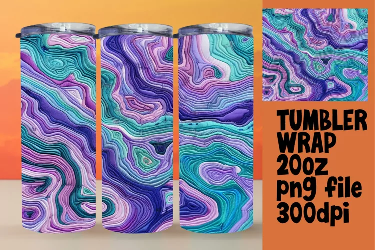Bold Pattern Sublimation 20oz Tumbler Wrap