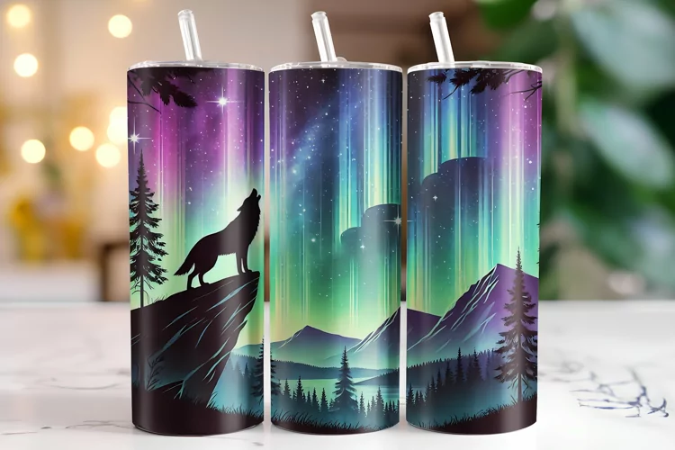 Colorful Sky Tumbler Wrap | Sublimation | Tumblers