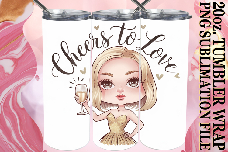 JOYFUL ESCAPES 20oz TUMBLER WRAP, Love Woman