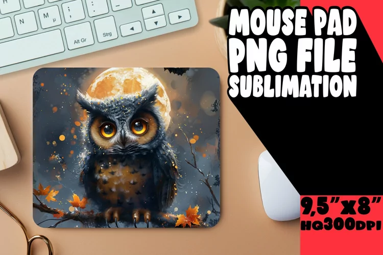 Spring Owl Mouse Pad for 11oz