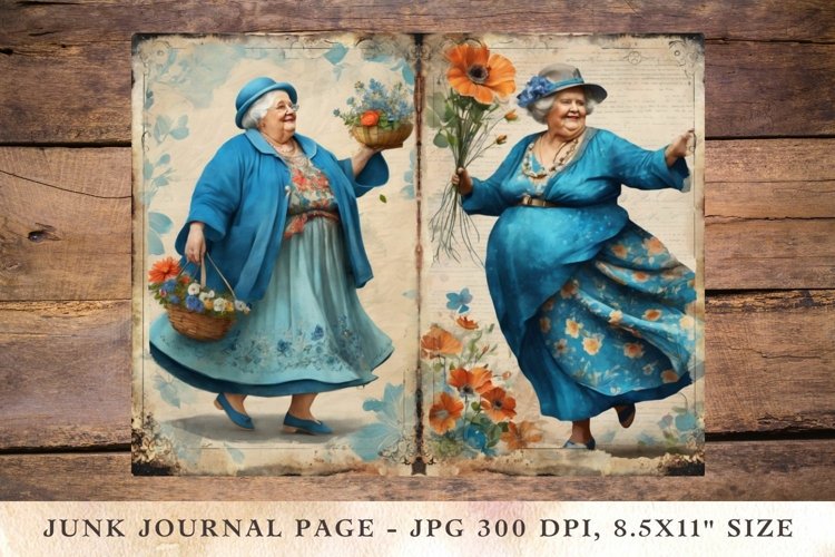 Printable Junk Journal Pages Farmhouse 3 example image 1