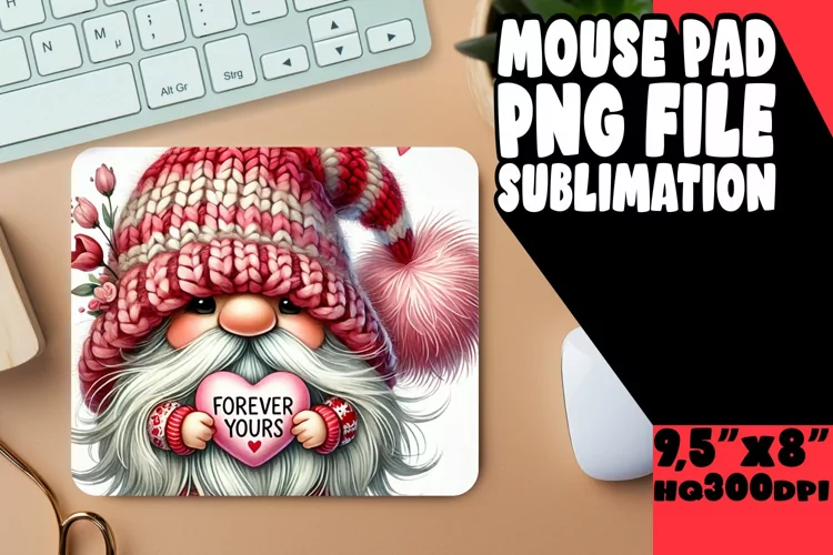 ENCHANTED mouse PAD Fun Sublimation, Gnomes