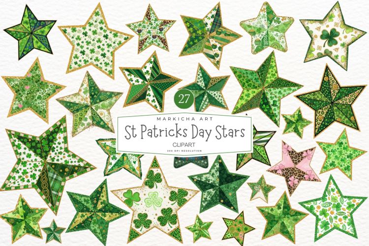 St Patricks Day Stars Clipart