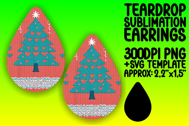 Bright Teardrop Design for DIY , Holiday