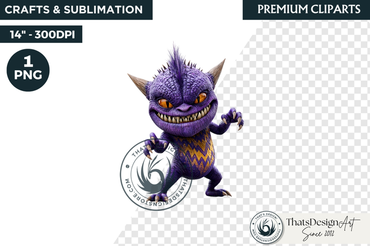 Halloween Little Monster Clipart Png, Spooky Cute Fantasy