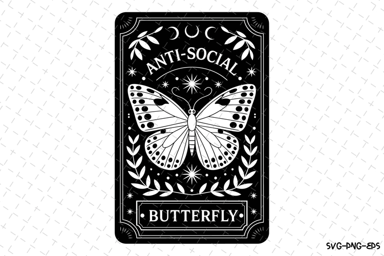 Antisocial Butterfly Svg Image 7