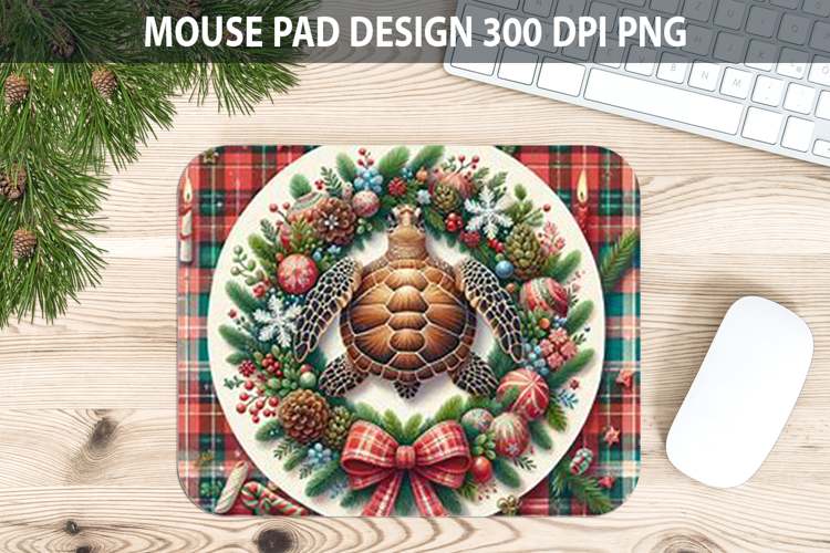 Christmas Turtle Pad Sublimation - Animal PNG Design