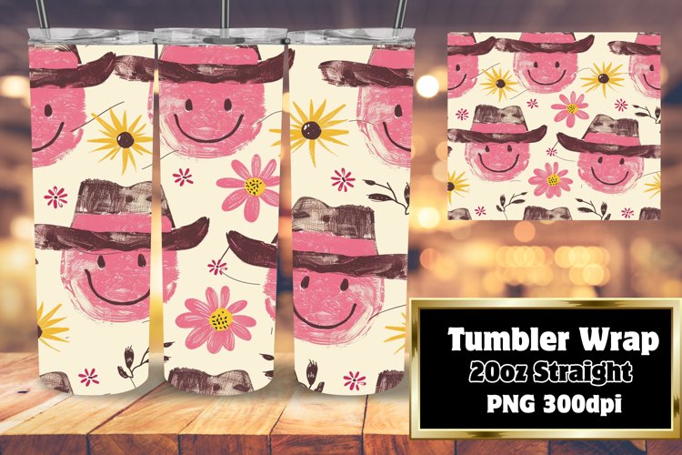 Charming Smile Pattern Earring Sublimation Art 20oz