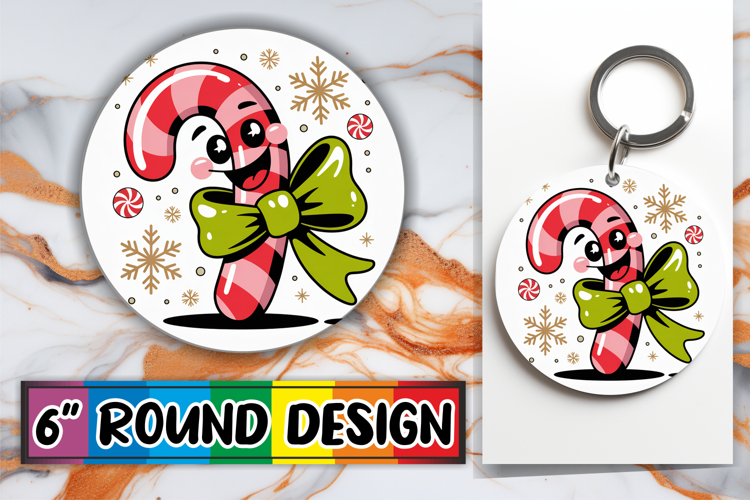 Joyful Coaster Round Style, Cute Christmas