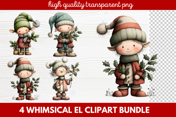 Cute Elf Clipart Image 14