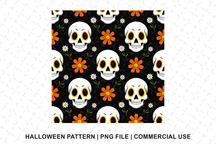 Skull Seamless Pattern Image 21
