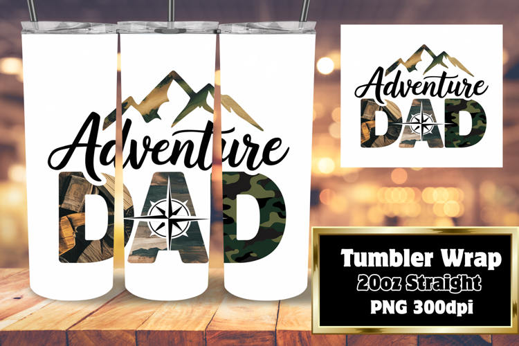 20oz Tumbler Template for All Occasions , Father's Day example image 1