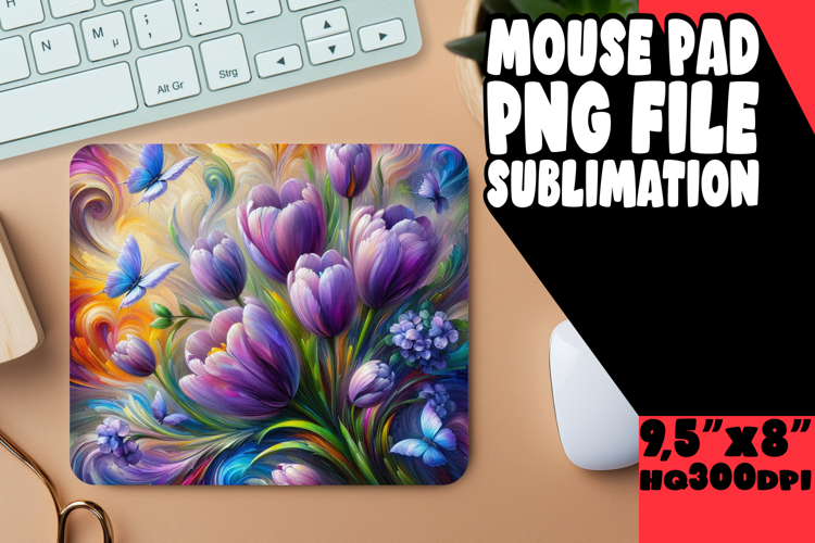 Bright MOUSE MAT Artistic Ideas, Flowers