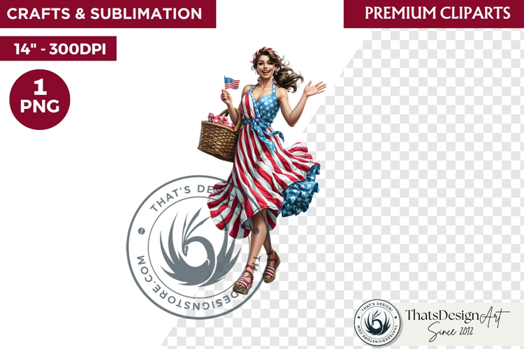 4th of July Character clipart, Patriotic Americana PNG