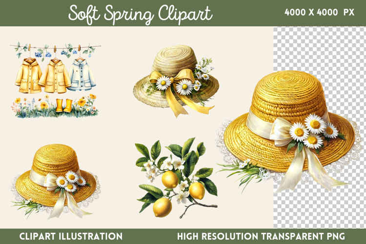 Soft Spring Clipart PNG