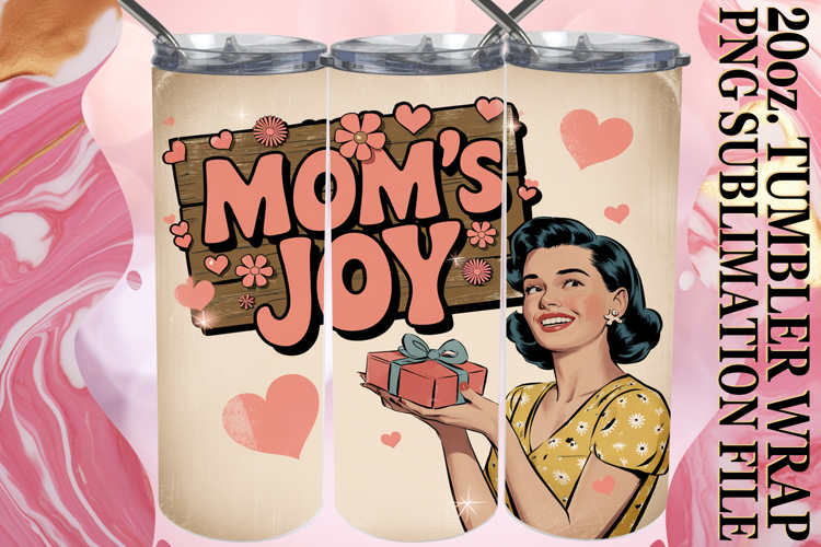GIFT OF BLISS 20oz TUMBLER WRAP, Mom Life