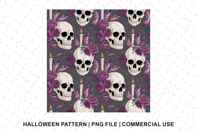 Skull Seamless Pattern Image 18