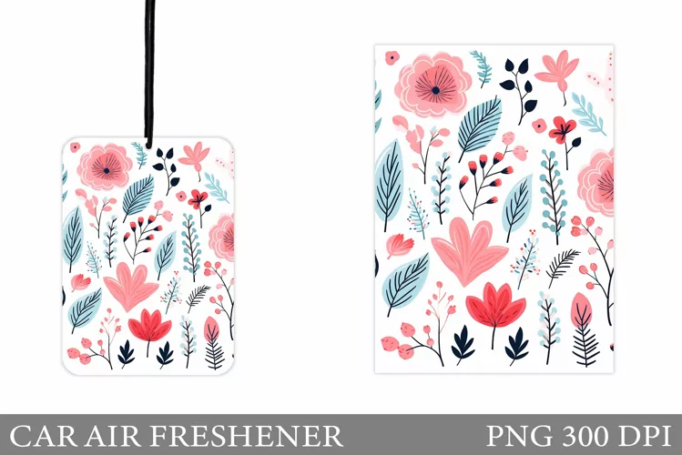 Flowers Car Air Freshener. Floral Car Air Freshener Design