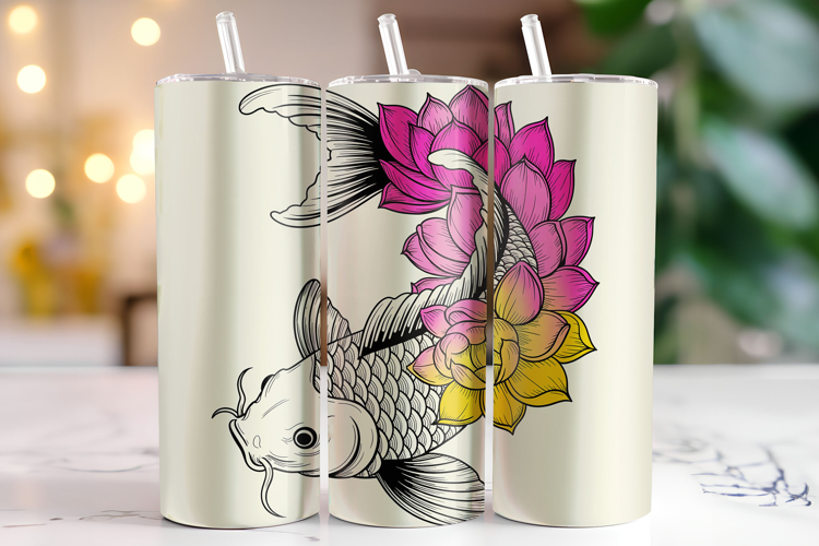 Fish Tumbler Wrap | Sublimation | Tumblers