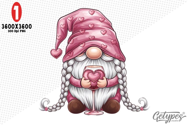 Valentine Gnome Clipart Image 4