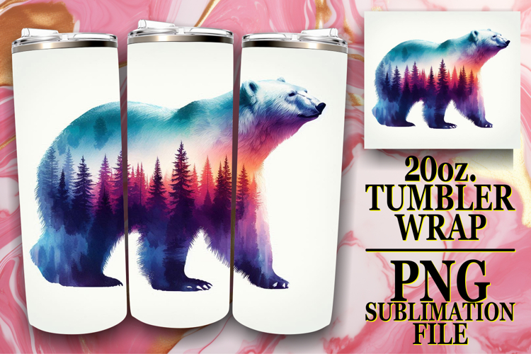Bright journeys 20oz tumbler wrap, Animals Art