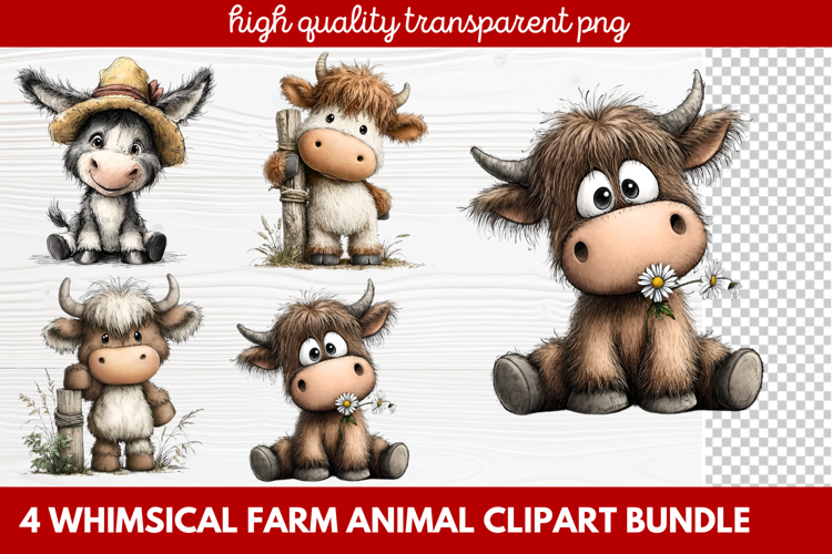 Farmhouse Animals Clipart Image 21
