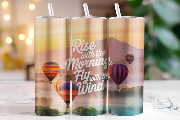 Rise with the morning Tumbler Wrap | Sublimation