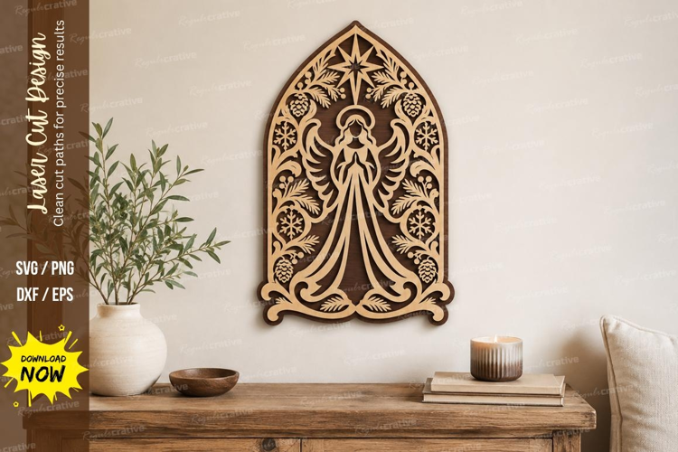 Angel Arch Laser Cut SVG File, angel arch svg, christmas