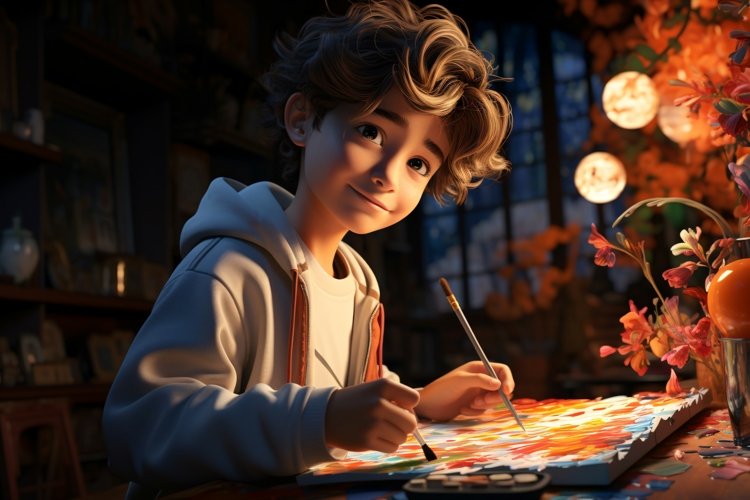 Painter Clipart Image 23