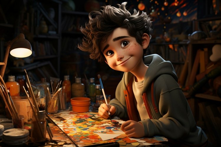 Painter Clipart Image 21