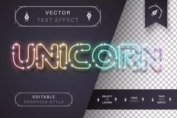 Gradient Garland - Editable Text Effect, Font Style