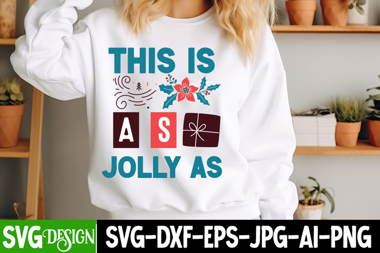 This is As Jolly As SVG Design | Christmas SVG Design