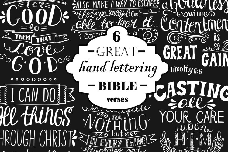 6 GREAT BIBLE VERSES example image 1