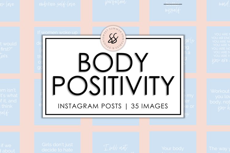 Body Positivity Light Blue Instagram Posts