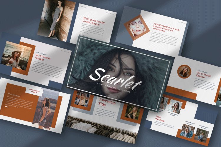 Scarlet - Creative google Slides Template example image 1