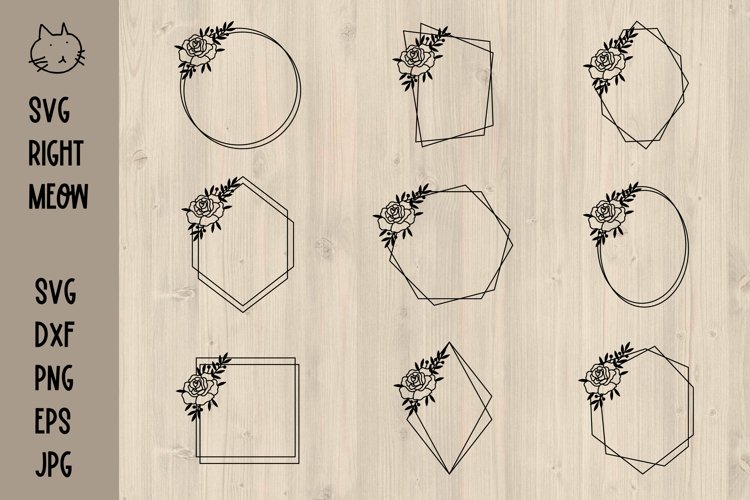 Floral Frame SVG Image 2