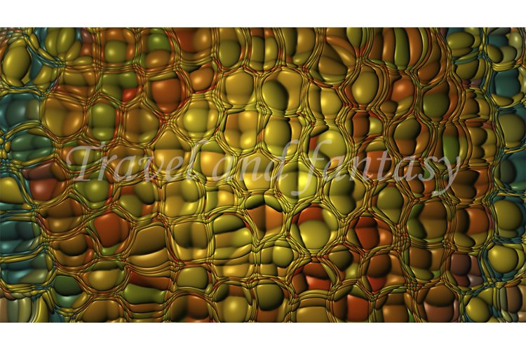 Abstract three-dimensional multi-colored background