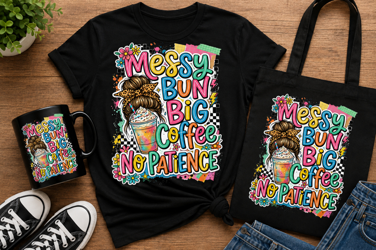 Messy Bun PNG Image 3
